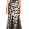 Alex Evenings Strickkleid mit Blumenmuster, Schwarz
