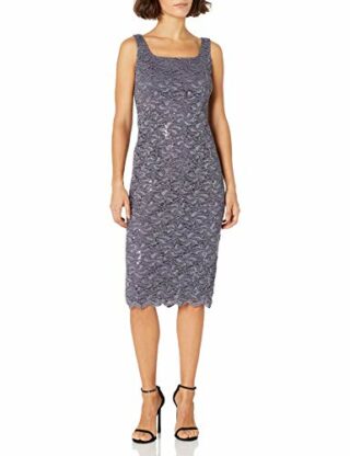 Alex Evenings Tee-Langes Abendkleid mit Jacke, Blau