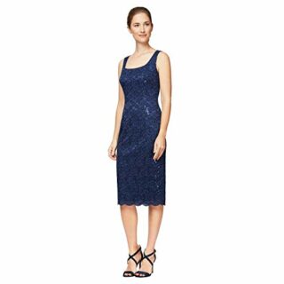 Alex Evenings Tee-Langes Tunikakleid mit Jacke, Blau