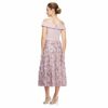 Alex Evenings Teelanges Kleid mit Blumendetails, Pink