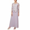 Alex Evenings Teelanges Kleid mit Spitze, Pink