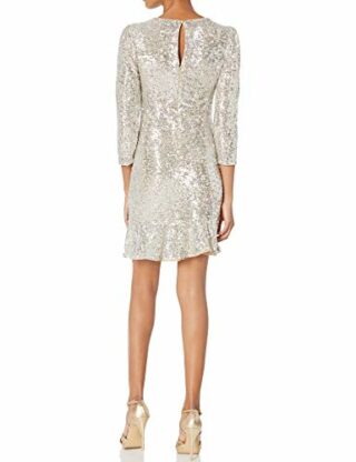 Ali & Jay Sparkle and Shine Mini Kleid, Pailletten, Silber