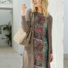 Amy Vermont Mini Kleid mit 3/4-Ärmel, Bunt