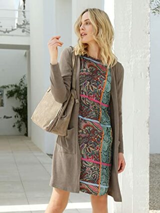 Amy Vermont Mini Kleid mit 3/4-Ärmel, Bunt