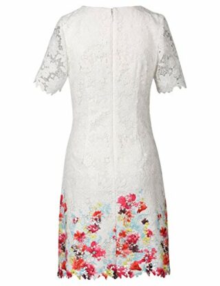 Apart Spitzenkleid Cocktailkleid in A-Linie, Beige