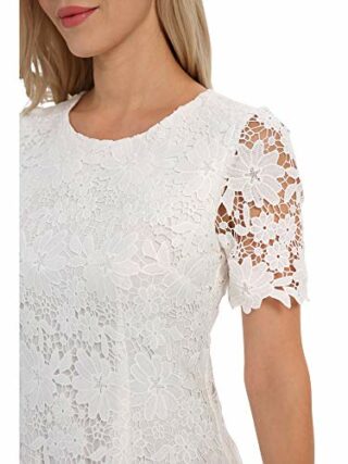 Apart Spitzenkleid Cocktailkleid in A-Linie, Beige