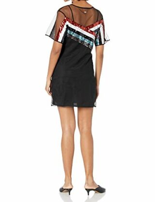 Armani Exchange AX Kurzärmliges Abendkleid, Schwarz