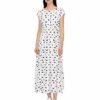 Armani Exchange Langes Freizeitkleid mit Allover-Print, Schwarz