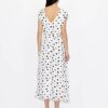 Armani Exchange Langes Freizeitkleid mit Allover-Print, Schwarz