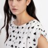 Armani Exchange Langes Freizeitkleid mit Allover-Print, Schwarz