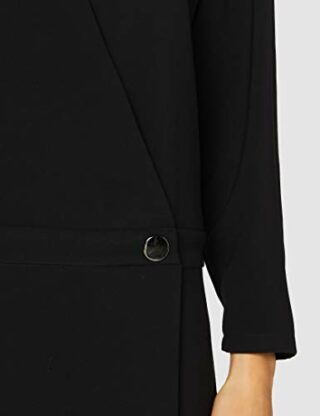 Armani Exchange Partykleid mit V-Ausschnitt, Schwarz