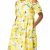 BOSS Alemy1 Cocktailkleid mit Blumenmuster, Bunt
