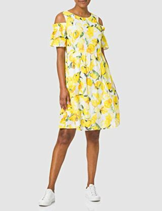 BOSS Alemy1 Cocktailkleid mit Blumenmuster, Bunt
