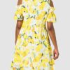 BOSS Alemy1 Cocktailkleid mit Blumenmuster, Bunt