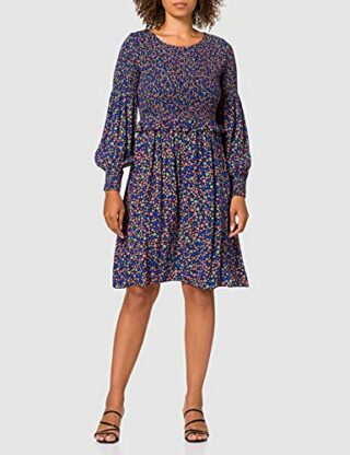 BOSS Alineh Midikleid mit Punkten, Bunt