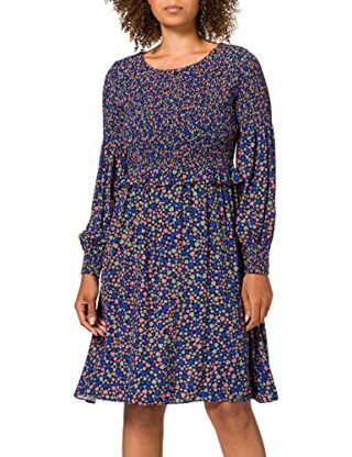BOSS Alineh Midikleid mit Punkten, Bunt