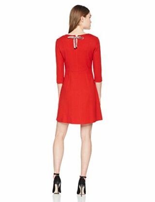 BOSS Aloky Midi Abendkleid, Rot