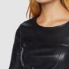 BOSS Arieke Kunstleder Kleid, Blau