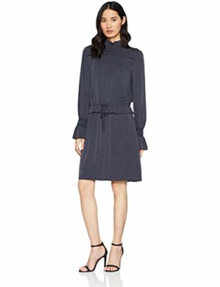 BOSS Arosy Midi Abendkleid, Blau