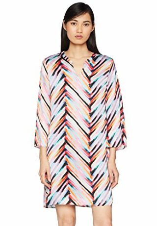 BOSS Aseta Abendkleid Midi mit Muster, Bunt