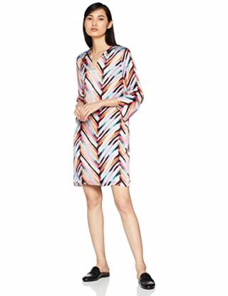 BOSS Aseta Abendkleid Midi mit Muster, Bunt