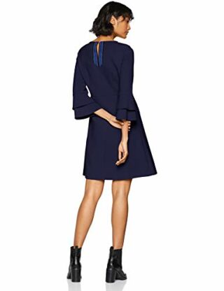 BOSS Atrimmy Strickkleid Midi, Blau