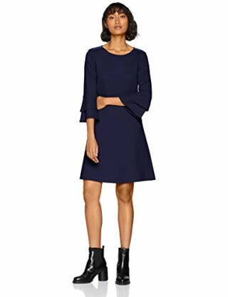 BOSS Atrimmy Strickkleid Midi, Blau