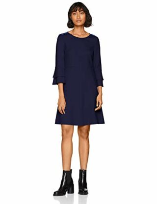 BOSS Atrimmy Strickkleid Midi, Blau