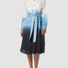BOSS C Daliti Dip-Dye-Hemdblusenkleid, Blau