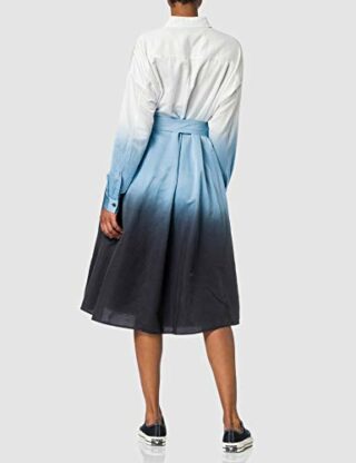 BOSS C Daliti Dip-Dye-Hemdblusenkleid, Blau
