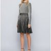BOSS C Illoran Slim-Fit Strickkleid mit langen Ärmel, Schwarz