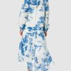 BOSS C_Dicea_1 10233271 01 Strickkleid Maxi, Blau
