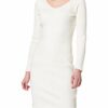 BOSS C_Erry 10234411 01 Strickkleid, Weiß