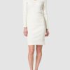 BOSS C_Erry 10234411 01 Strickkleid, Weiß