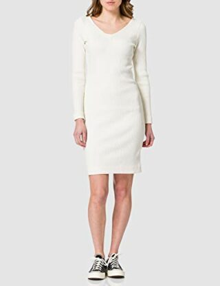 BOSS C_Erry 10234411 01 Strickkleid, Weiß