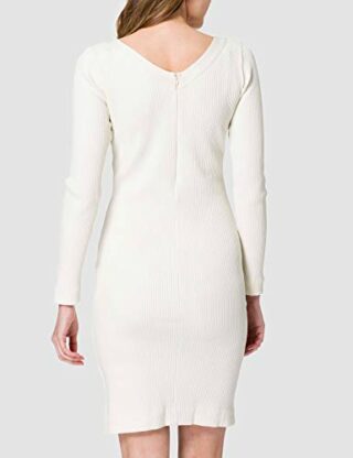BOSS C_Erry 10234411 01 Strickkleid, Weiß