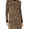 BOSS C_Fadrella Strickkleid gestreift, Braun