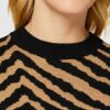 BOSS C_Fadrella Strickkleid gestreift, Braun