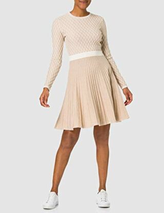 BOSS C_Fedressy Strickkleid, Beige