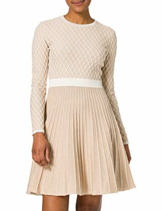 BOSS C_Fedressy Strickkleid, Beige