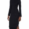 BOSS C_Fiannal 10232430 01 Strickkleid Midi, Schwarz