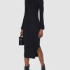 BOSS C_Fiannal 10232430 01 Strickkleid Midi, Schwarz