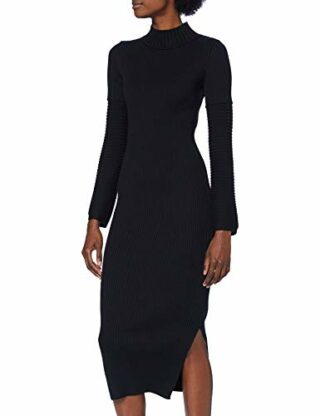 BOSS C_Fiannal 10232430 01 Strickkleid Midi, Schwarz