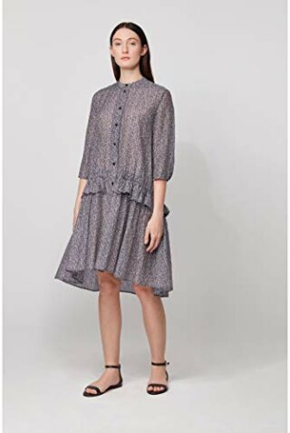 BOSS Cea_1 Blouse, Open Tunikakleid Midi, Grau