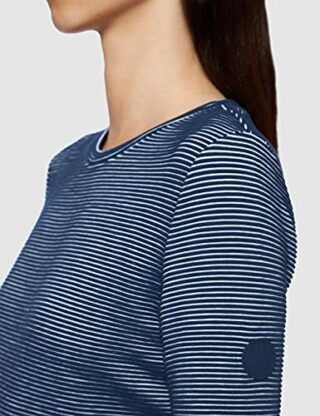 BOSS Damalin Abendkleid gestreift, Blau