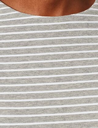 BOSS Damarino Abendkleid gestreift, Silber