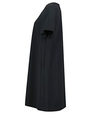 BOSS Dastika A-Linien-Kleid Kurzarm, Schwarz