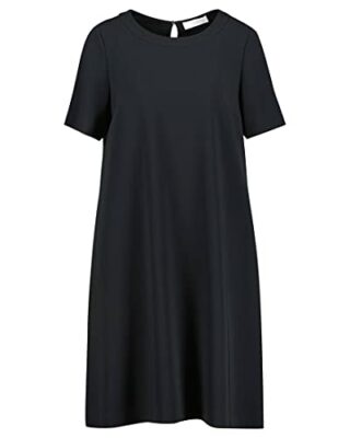 BOSS Dastika A-Linien-Kleid Kurzarm, Schwarz