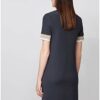 BOSS Dastriped Abendkleid Midi, Blau