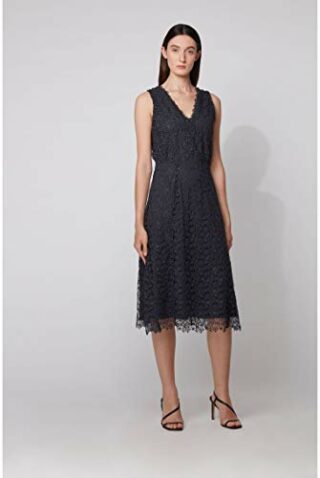 BOSS Demalda Abendkleid Maxi, Blau